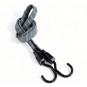 Zware 18Mm Bungee Touw Met Twee Plastic Haken Duurzaam Elastisch Koord Voor Bundeling - Product Image 5