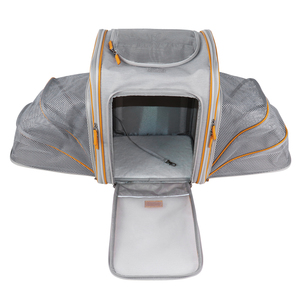 กระเป๋าใส่สัตว์เลี้ยง Senda Versatile 10 กก. ทำจากโพลีเอสเตอร์แข็ง ขยายได้ สไตล์ลำลอง พร้อมซิปปิด สะดวกต่อการพกพาสัตว์เลี้ยง - Product Image 5