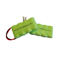 Paket Baterai Isi Ulang 4.8V 400mAh NiMH AA 2/3 Kabel 4-Kawat dengan Colokan Universal untuk Mainan RC Lampu Darurat LED