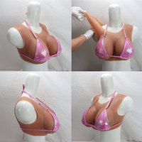 Plaque de poitrine artificielle en silicone pour crosscommode transgenre Drag Queen Shemale