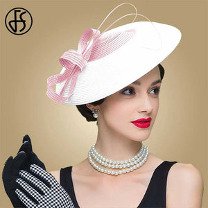 FS Fascinators cappello bianco nero portapillole - Product Image 3