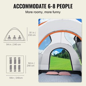Toldo Portátil Impermeable de Tela Oxford 210D para Camioneta, Carpa Trasera para Auto, Remolque, Camioneta Pickup, para Acampar al Aire Libre - Product Image 4