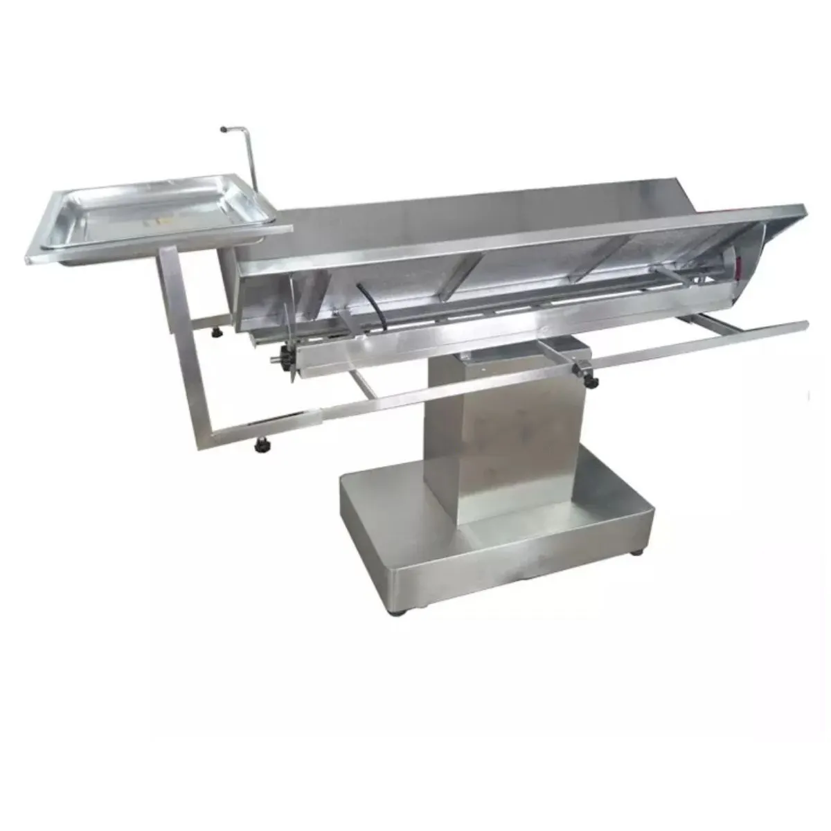Прямой термостатический V-образный операционный стол для животных, из нержавеющей стали