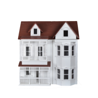 Maison de poupée miniature 1:12 en bois, kit de maison à construire soi-même