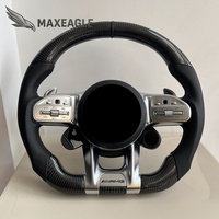Volant en fibre de carbone forgée avec écran LED style AMG pour Mercedes-Benz Classe C/E/S/GLC/GLE Modèles AMG 2019-2024