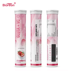 Comprimés Énergisants à la Pêche Formule Bioactive Concentrée Absorption Rapide Personnalisé GLUTA <span class=keywords><strong>Vitamine</strong></span> <span class=keywords><strong>C</strong></span> Comprimés Effervescents - Product Image 1