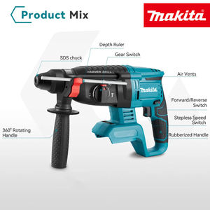 Makita Perceuse à percussion sans fil 3-en-1 multifonctionnelle, outil de bricolage pour la décoration intérieure et l'ingénierie - Product Image 4