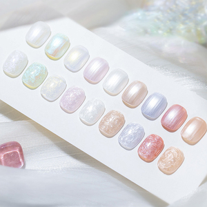 AILANUO esmalte de uñas de gel UV de textura satinada nacarada de alta calidad de 15ml y 9 colores, adecuado para bricolaje, proveedor de gel de esmalte de uñas - Product Image 1