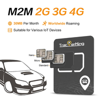 Carte SIM internationale Trackerking pour appareils de suivi GPS, carte SIM illimitée pour données IoT, carte SIM de roaming
