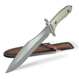 <span class=keywords><strong>Couteau</strong></span> de poche d'extérieur avec lame en acier inoxydable et manche G10 pour le camping, la chasse, le travail du cuir, le bricolage, personnalisable, support OEM - Product Image 1