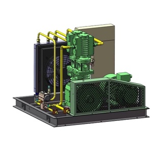 Compresor de Pistón Reciprocante para Biogás y <span class=keywords><strong>Gas</strong></span>, GLP y <span class=keywords><strong>Gas</strong></span> <span class=keywords><strong>Natural</strong></span>, Alimentación CA, 0.6nm3/min, Presión de Succión 10 Bar, Bomba de Pistón Pequeña - Product Image 1