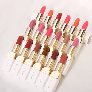 trending products 2024 new arrivals White Matte Lipstick Private Label Waterproof Velvet Lipstick Rebranding Cosmetic OEM