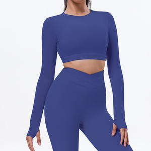 Conjunto Deportivo de Yoga para Mujer de 2 Piezas, Talla Grande, Transpirable, Leggings de Cintura Media - Product Image 3