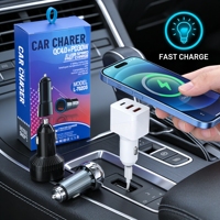 Cargador USB para Coche de Venta Diaria con Excelente Relación Calidad-Precio, Cargador Rápido para Teléfono Móvil, Producto de Carga para Automóvil al por Mayor