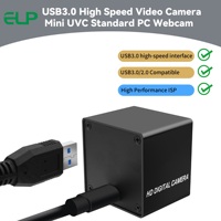 Webcam USB3.0 ELP 4K 60fps Dengan Casing Mini IMX678 Kamera UVC Kecepatan Tinggi Industri Warna Cahaya Rendah untuk Komputer