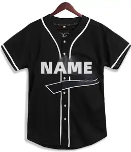 Camisa de beisebol bordada lisa, camisa esportiva de malha com decote em v, uniforme de baseball para homens, mulheres e crianças, jovens