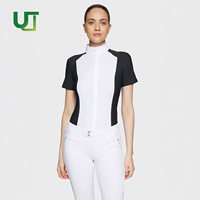 Chemise d'équitation pour femmes, manches longues, respirante, extensible, séchage rapide, protection solaire UV, compétition ou entraînement formel