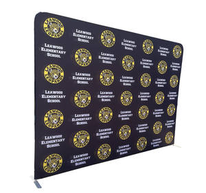 Paso y repetir tensión tela media pared funda <span class=keywords><strong>de</strong></span> almohada telón <span class=keywords><strong>de</strong></span> fondo soporte Banner - Product Image 1