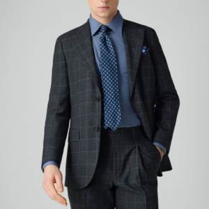 <span class=keywords><strong>Costume</strong></span> en laine 100% pour hommes avec boutons en corne de haute qualité à simple boutonnage sur <span class=keywords><strong>mesure</strong></span> pour hommes - Product Image 2