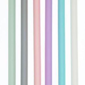 6pcs BPA-Free Reusable Creative Bent Straight Cleaning Brush Silicone Soft Drinkware Accessories Bar Party <b>Kitchen</b> Supplies Set - Product Image 4