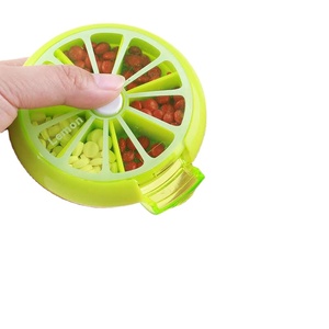 <span class=keywords><strong>Petit</strong></span> distributeur de médicaments hebdomadaire mini kid boîte à pilules 7 cas ronde étui à tablette pour enfants ou adultes - Product Image 1