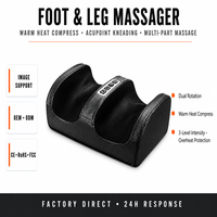 Masseur de pieds électrique professionnel 2025 avec fonctions de vibration et de chauffage, contrôle de la minuterie, 110-220V 20W
