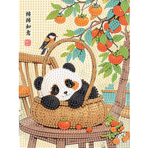 Kits de peinture diamant <span class=keywords><strong>panda</strong></span> mignon cadre en plastique personnalisé décoration de la maison et art pour enfants avec peinture d'art diamant d'un <span class=keywords><strong>panda</strong></span> - Product Image 5