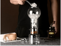 Infuseur de café froid à goutte lente réglable en verre transparent de 600ml