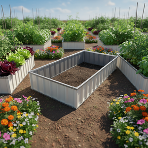 GB09090-H30 Bac à fleurs surélevé <span class=keywords><strong>en</strong></span> métal personnalisable <span class=keywords><strong>pour</strong></span> l'extérieur, <span class=keywords><strong>pour</strong></span> jardin, <span class=keywords><strong>pour</strong></span> fleurs - Product Image 1