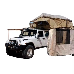 Tienda de campaña para techo de 4 estaciones con anexo Soft Shell SUV Camping Car Tent | Tienda en la azotea para todo <span class=keywords><strong>terreno</strong></span> - Product Image 1