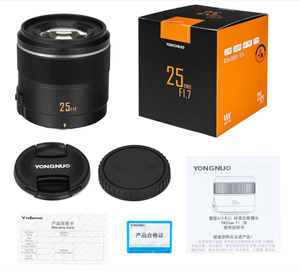 Objectif <span class=keywords><strong>Yongnuo</strong></span> YN25mm F1.7 Prime AF pour appareils photo Olympus et Panasonic Lumix |   Objectif autofocus 25 mm F1.7M pour monture M43 - Product Image 2