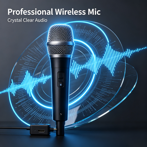 Microphone Lavalier sans fil 2,4 GHz, mini micro cravate pour enregistrement vidéo sur téléphone portable, vlog et diffusion en direct - Product Image 3