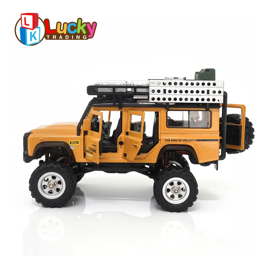 Manufacturer's Alloy Models Simulation Model Car Six Door Open Light RC Toy car 1:28 Diecast Model