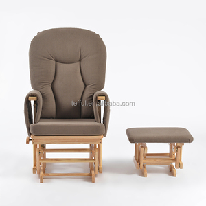 Fauteuil à bascule rembourré pour allaitement, idéal pour la chambre de bébé ou le salon - Product Image 4