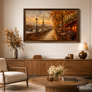Pintura al Óleo sobre Lienzo de Paisaje Europeo Hecha a Mano en Vietnam, Obra de Arte Decorativa de Lujo, Servicio OEM ODM - Product Image 4