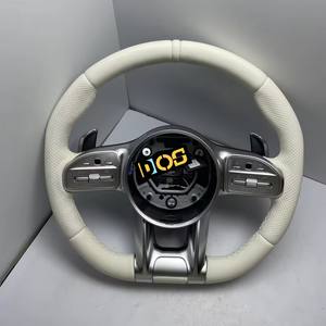 Volante de Fibra de Carbono Personalizado DOS para <span class=keywords><strong>Mercedes</strong></span>-Benz, Estilo <span class=keywords><strong>AMG</strong></span> Actualizado 2018-2023 W167 W205 W213 GT <span class=keywords><strong>63</strong></span> Clase C Clase <span class=keywords><strong>G</strong></span> GLA - Product Image 3