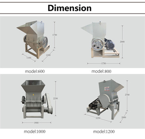 폐기물 비닐 봉투 필름 크러셔 파이프 pvc pp pe 애완 동물 병 플라스틱 크러셔 기계 디젤 엔진 - Product Image 2