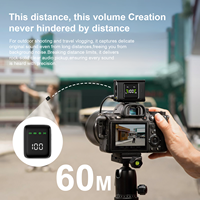 Microphone cravate professionnel pour interview S90 avec deux micros, bouton magnétique et sac pour iPhone, Android, appareil photo