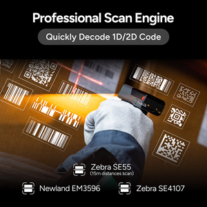 Zebra se55 dài Phạm vi quét động cơ 15m ngón tay máy quét không dây mini Vòng Máy Quét Mã Vạch xách tay Đầu đọc mã vạch meferi ms300r - Product Image 3