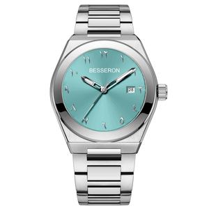 Reloj de Cuarzo de Acero Inoxidable de Lujo con Dial Árabe OEM ODM, Nuevo Reloj de Pulsera Luminoso a Prueba de Agua para Hombre - Product Image 1