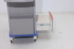 Carro de soporte de anestesia ABS moderno y compacto, bandejas de medicamentos transparentes, segregación de residuos, bloqueo Individual para Hospital, comedor, escuela - Product Image 5