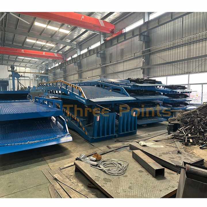 Three-Point Hydraulic Dock Ramp Foldable Unloading and Loading Truck ...