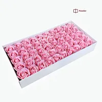 Bunga Sabun Tiga Lapis Bentuk Mawar, Bunga Artifisial dengan Alas Sabuk, Model Kotak Grosir Pabrik Cina untuk Hari Valentine