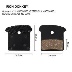 IRONDONKEY Sale Cross Border Mountainbike Harz Halb metall Fahrrad bremsbeläge Bremssattel Reib block Scheiben bremse Zubehör - Product Image 3