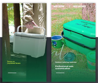 Glacière isotherme portable pour extérieur, camping, étanche, préservant la chaleur/le froid, pour stand commercial
