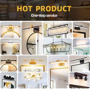 Lámpara de espejo Led minimalista dorada moderna para dormitorio, sala de estar, baño, pasillo, iluminación de pared interior - Product Image 6