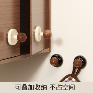 Suction Cup Glass <b>Door</b> Handle Round Plastic Cabinet Kitchen Wardrobe Window Handle 1-3kg Load Capacity - Product Image 3