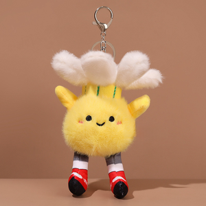 Pelota deportiva <span class=keywords><strong>de</strong></span> peluche bonita al por mayor, mancuerna <span class=keywords><strong>de</strong></span> dibujos animados, bolsa <span class=keywords><strong>para</strong></span> muñecas, accesorios colgantes, llavero personalizado, colgante, juguete <span class=keywords><strong>de</strong></span> peluche - Product Image 4