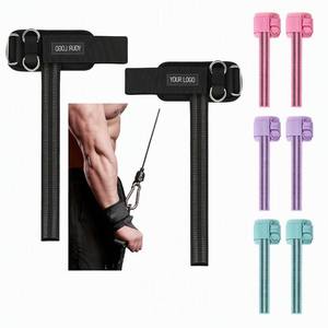 Correas de levantamiento de pesas de alta resistencia MKAS con anillo en D para entrenamiento en gimnasio, logotipo personalizado, agarre acolchado grueso, correas de soporte para gimnasio - Product Image 1