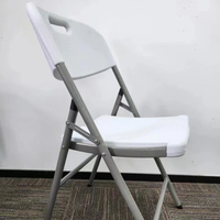 Ensemble Table de Jardin Rectangulaire Pliable en Plastique Blanc et Chaises Robuste 6ft 8ft pour 10 Personnes en Gros